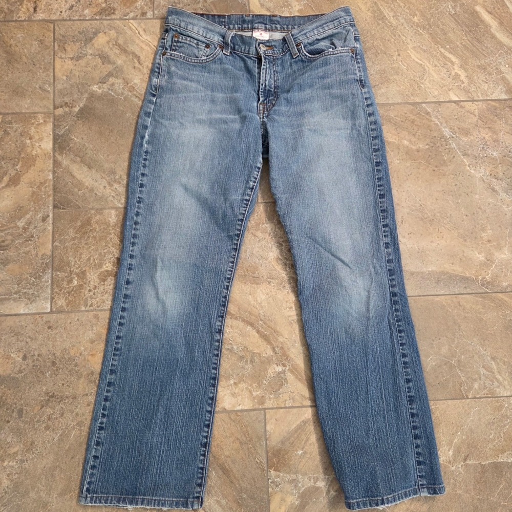 Lucky Brand Rider Fit Relaxed Jeans 10/30 Mystic Wash Blue Denim 7W10229